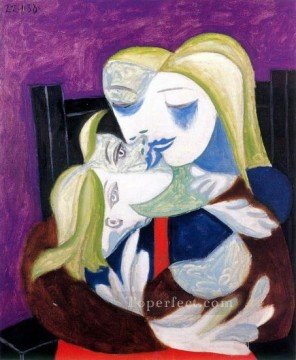 パブロ・ピカソ Painting - 女性と子供マリー・テレーズとマヤ 1938 年キュビスト パブロ・ピカソ